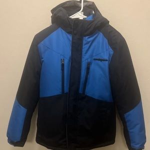ZeroXposur Boys Light/Dark Blue Torque Systems Jacket Size 14/16 Removable Liner